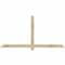 Ekena Millwork Eugene Rough Sawn Timber Gable Bracket, Douglas Fir, 84"W x 42"H x 2"D x 4"F, 12/12 Pitch GBW084X42X0204EUG00RDF - alternate 1
